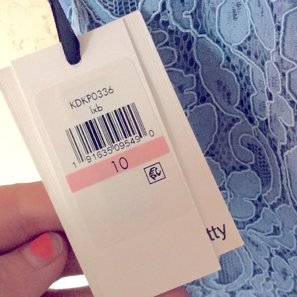 Kensie Blue Lace Sheath Dress - NWT -10 - Picture 6 of 8